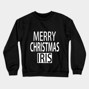 Merry Christmas Iris Crewneck Sweatshirt